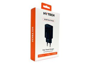 Hytech HY-XE26 2.1A 10.5W USB Ev Şarj Adaptörü Siyah