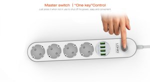 LDNIO SE4432 Grup Priz 4Lü - 3.4A 4x USB Çıkışlı 2Metre