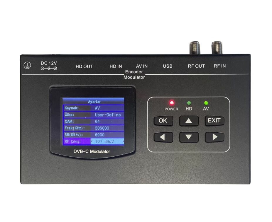 Divisat DC-300 Tek Kanal QAM Dvb-C Encoder Modülatör
