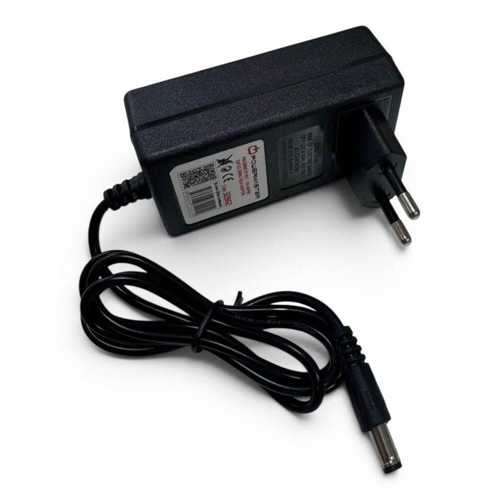 Powermaster PM-32862 12Volt 2.5Amper Plastik Kasa Adaptör 5.5x2.5mm Jak Fişli