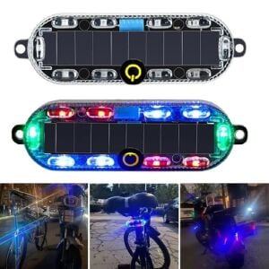 Powermaster PM-25928 Bisiklet-Motosiklet Solar RGB Flaşör Led Işık