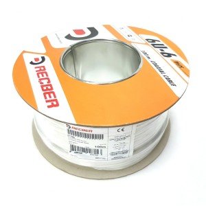 Reçber RG6U6 CU-CU Full Bakır 100Metre Anten Kablosu