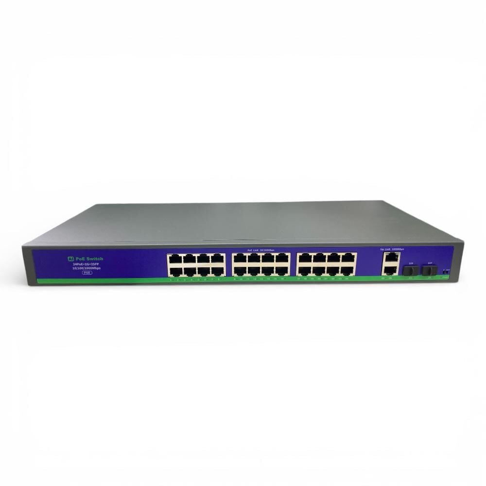 Novacom NVC-HIF2422GBL-C 24+2+2 Port 10/100 Gigabit Uplink PoE Switch