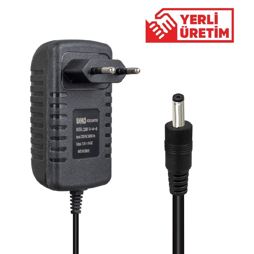 Weko 7.8Volt - 1Amper 4.0x1.7mm Jak Fişli Terazi Şarj Adaptörü