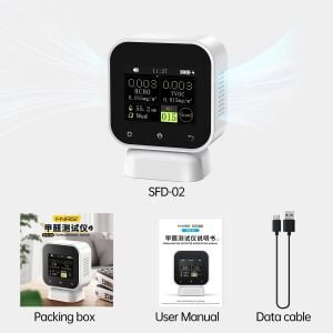 FNIRSI SFD-02 4in1 Dokunmantik Hava Kalitesi Ölçüm Cihazı