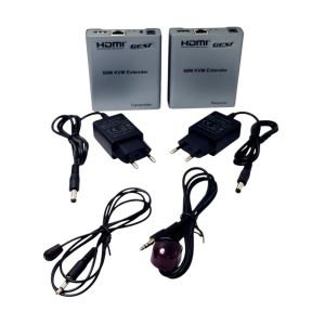 GESİ 60Metre HDMI+USB+IR To Cat6 KVM Extender