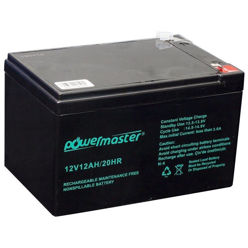 Powermaster 12Volt 12Amper Akü