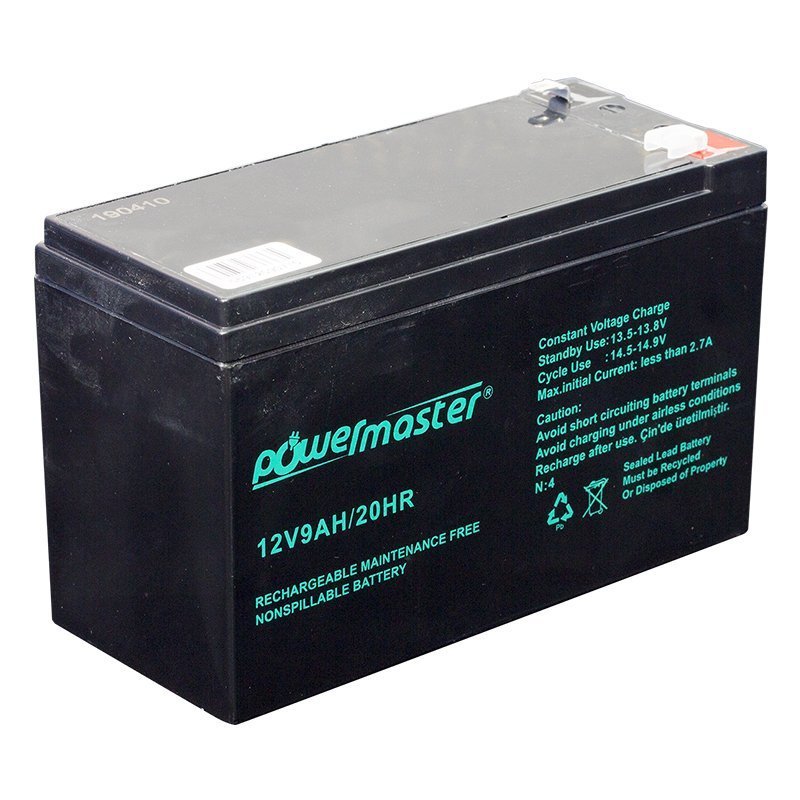Powermaster 12Volt 9Amper Akü