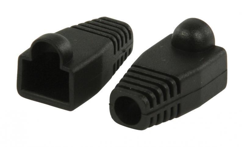 Electroon RJ45 CAT5 PVC Kılıf Siyah - 25Adet