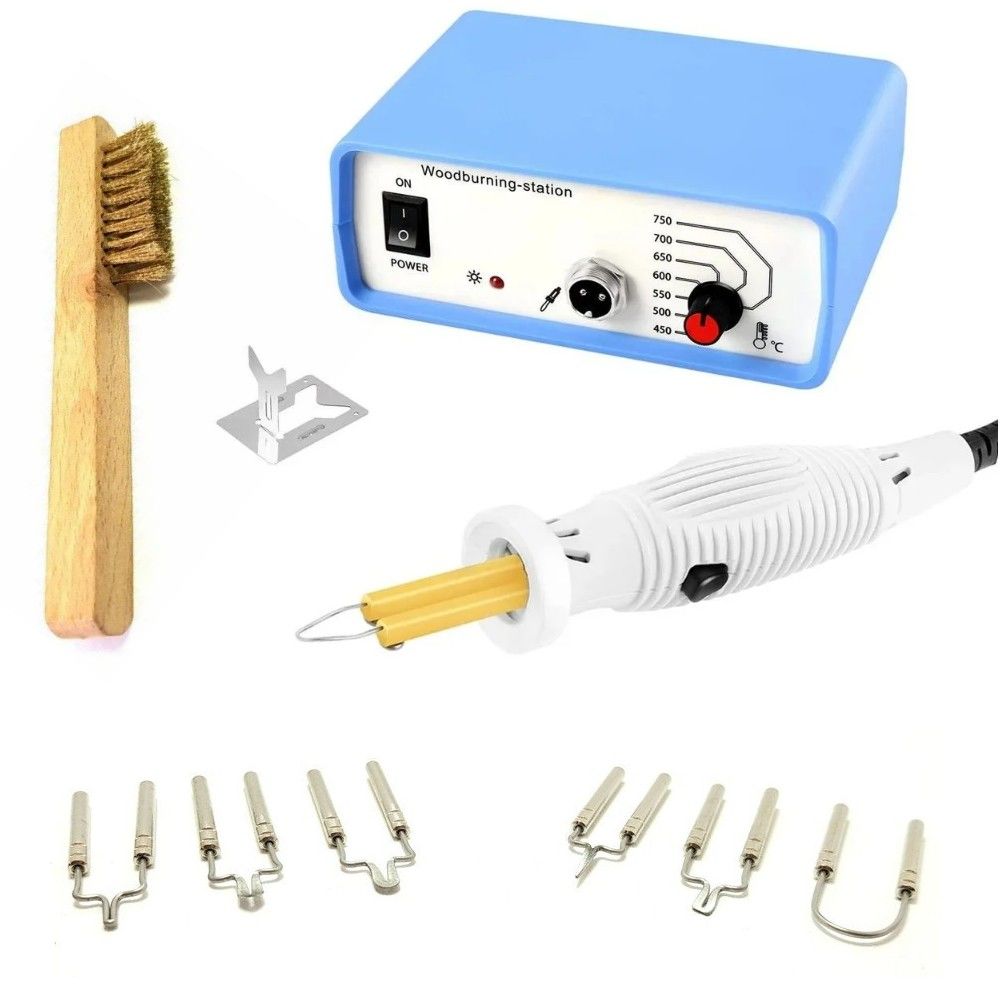 CLASS ZD-8905 NEW Isı Ayarlı Ahşap Yakma Makinası 6Uçlu Set+Tel Fırça