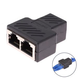 electroon Cat6 Ethernet 1x2 RJ45 Çoklayıcı Splitter Adaptör