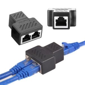 electroon Cat6 Ethernet 1x2 RJ45 Çoklayıcı Splitter Adaptör