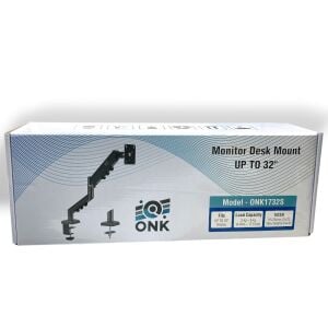 ONK 17-27'' Amortisörlü Hareketli Masa Üstü Tekli Monitör Standı