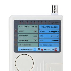 Powermaster Rj11+Rj45+Usb+Bnc Cat6 Network Kablo Test Cihazı PM-20629