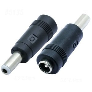 electroon 5.5x2.1mm Giriş - 5.5x2.5mm Çıkış Geniş Adaptör Jak Çevirici