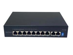 HERZ 8 Port PoE Switch + 2 Port Uplink Gigabit