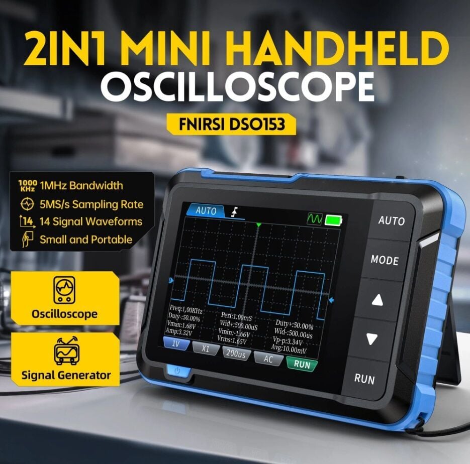 FNIRSI DSO153 2.8'' Taşınabilir TFT El Tipi Osiloskop