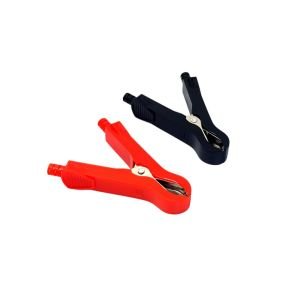 Electroon Orta Boy Kılıflı Akü Maşası Kırmızı-Siyah 2 Adet 7x85x120mm