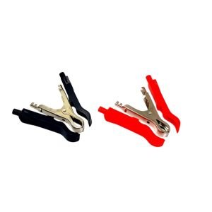 Electroon Orta Boy Kılıflı Akü Maşası Kırmızı-Siyah 2 Adet 7x85x120mm