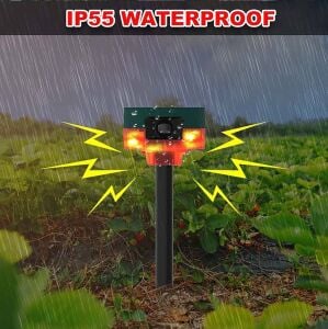 Powermaster PM-26947 DC 5V Sesli Hayvan Kovucu Solar Alarm Cihazı