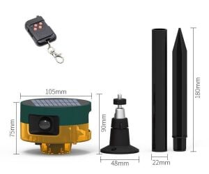 Powermaster PM-26947 DC 5V Sesli Hayvan Kovucu Solar Alarm Cihazı