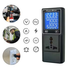 PowerMaster PM-26400 Dijital Ekranlı Volt Amper Watt HZ Güç Ölçer