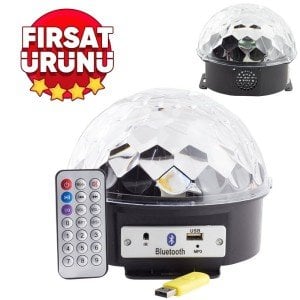 MagicVoice TS-03B USB-Bluetooth Yarım Küre Disko Topu