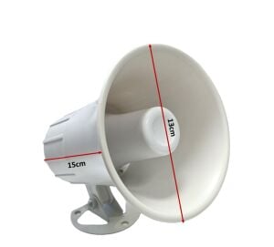 electroon 13cm Mini Beyaz Horn Hoparlör 20Watt 16ohm