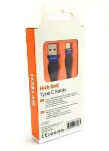 HYTECH HY-X425 3A Type-C Hızlı Şarj Kablosu 1Metre