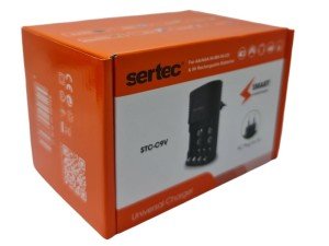 Sertec C802 AA-AAA-9V Uyumlu 4lü Pil Şarj Aleti