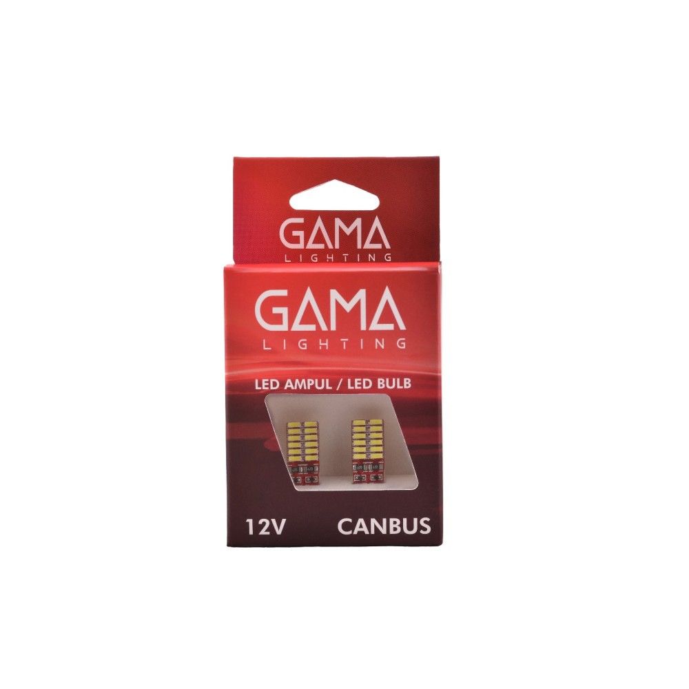 GAMA Auto Lighting T10 Led Ampul 24Led 12V Beyaz