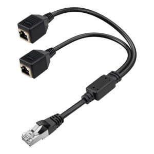 PowerMaster PM-25434 Erkek RJ45 to 2x Dişi Splitter Ethernet Çoklayıcı