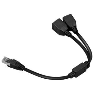 PowerMaster PM-25434 Erkek RJ45 to 2x Dişi Splitter Ethernet Çoklayıcı