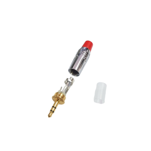 Pawer 3.5mm Metal Gold Stereo Jak Kırmızı