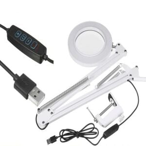 electroon ELC-2059 3 Diopter Masa Üstü 64 Ledli Akrobat Büyüteç Mercek
