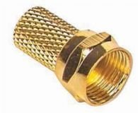 F Konnektör RG6 Gold Altın Sarı - 100Adet