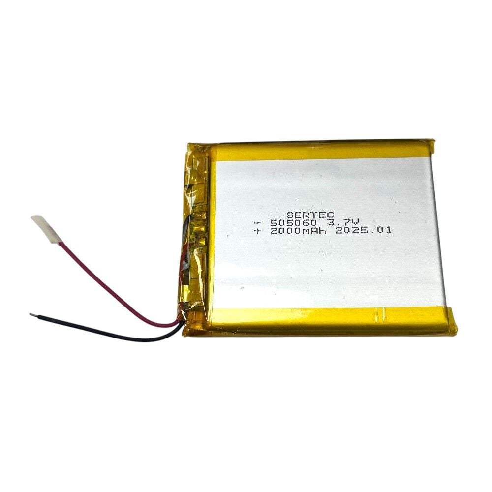 Sertec 505060 3.7V 2000mAh Li-Polymer Pil