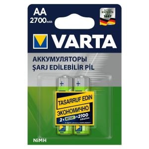 VARTA AA 2700mAh NiMH Şarjlı Kalem Pil 2li Paket