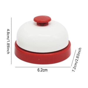 Sunup SN-25314 Metal Otel Resepsiyon Restoran Masa Zili Çanı - Kırmızı