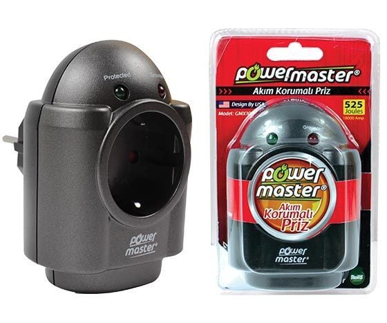 Powermaster GMX-100H Tekli Akım Korumalı Priz