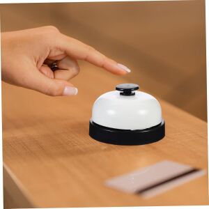 Sunup SN-25314 Metal Otel Resepsiyon Restoran Masa Zili Çanı - Siyah