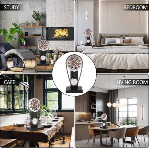 Sunup SN-25310 Dönen Zincir Dişli Dekoratif Saat