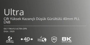 Inverto New Black Ultra 0.2dB Twin LNB IDLT-TWL412-ULTRA-OPN