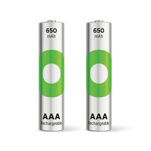 GP Recyko 650Mah R03 AAA Şarjlı 2'li İnce Kalem Pil