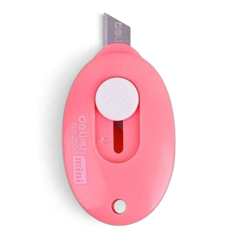 Powermaster PM-14375 Çelik Bıçaklı Mini Tekli Falçata Maket Bıçağı Pembe