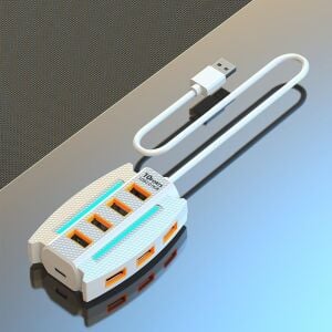 Taplin TK-116 10 Port Ledli USB 2.0 Hub 1.2Metre