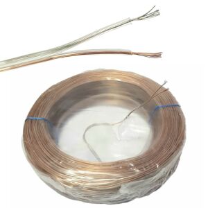 Özdirenç 2x0.22mm Çift Damar Kalaylı Bakır Montaj Kablosu 100mt Şeffaf