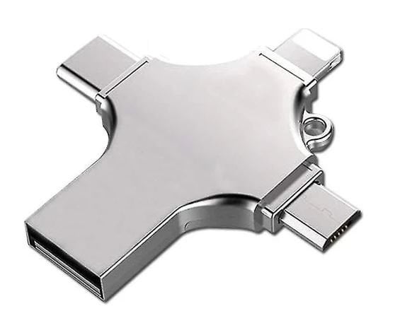 Faster FS-26600 4in1 64Gb USB Flash Bellek TypeC-Micro USB-Lightning Çıkışlı