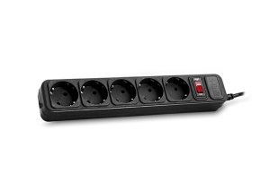 S-Link Spg3-J-5 1.5M 306Joule 5Li Akım Korumalı Siyah Priz