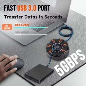 Taplin TK-115 7Port Ledli USB 3.0 Hub 1.2Metre